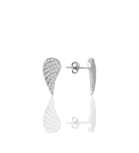 Söğütlü Silver Gümüş kanat modeli küpe