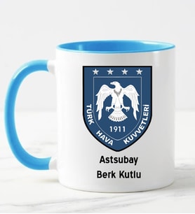 Türk Hava Kuvvetleri Astsubay Kupa Bardağı Mavi