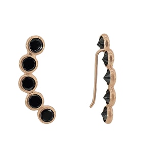 Söğütlü Silver onix ve beş taşlı sıra küpe