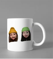 Emoji Kız Arkadaş Stiker Kupası