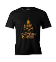 PUBG - Keep Calm Siyah Erkek Tshirt