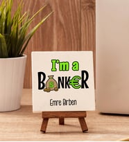Bankacıya Hediye Taş Dekor