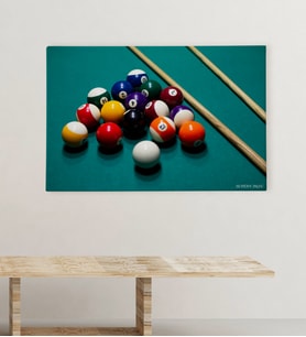 BK Gift Kişiye Özel Bilardo Tasarımlı Kanvas Tablo (70x100cm.) 3