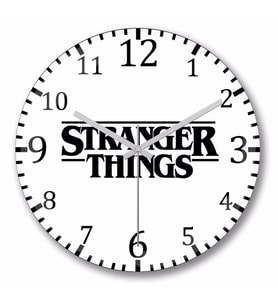 Stranger     Things   Duvar  Saati Bombeli Gercek Cam