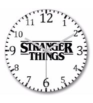 Stranger     Things   Duvar  Saati Bombeli Gercek Cam