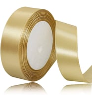 Benim Marifetlerim Altın Saten Kurdele 4 cm 10 Metre
