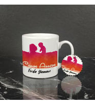 Canım Annem Kupa Bardak ve Anahtarlık Set