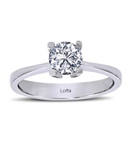 Lova F Renk 0,75 Karat Pırlanta Tektaş Yüzük - 1030032