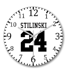 Stilinski Duvar Saati Bombeli Gercek Cam