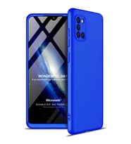 Microsonic Samsung Galaxy A31 Kılıf Double Dip 360 Protective Mavi