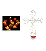 Metal Mumluk Çiçekli Duvara Asılabilir Model 956147