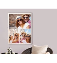 BK Gift Kişiye Özel 3 Fotoğraflı Kolej Kanvas Tablo 70x100cm-1