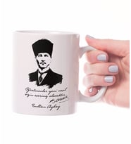 Kişiye Özel Öğretmenler Günü Atatürk Tasarımlı Kupa - 1