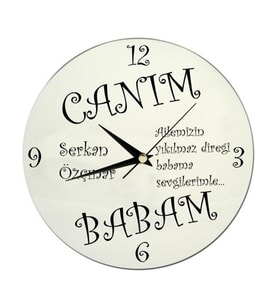 Kişiye Özel Canım Babam Duvar Saati