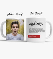 Fotoğraflı Ağabey Kupa Bardak