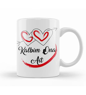 Kalbim Ona Ait Kupa Bardak Porselen