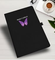 KİŞİYE ÖZEL KELEBEK TEMALI  DEFTER &  AJANDA