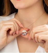 Papatya Silver 925 Ayar Renkli Taşlı Gümüş Hayat Ağacı Kolye