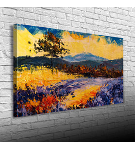 Sonbahar Canvas Tablo (60X120) (Acı Kahve)