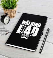 BK Gift Kişiye Özel The Walking Dad Siyah Defter Kalem Seti