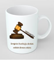 Danıştay ve İdari Yargı Haftası Tasarımı İçin Hediye Kupa Bardak Kişiye Özel Hediye RBD7
