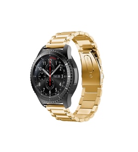 BİPOWER Huawei Watch 22mm KRD5 Klasik Metal Kordon (Koyu Kahverengi )