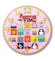 Adventure Time Marceline Duvar Saati Bombeli Gercek Cam