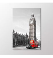 Arty Tablo Kırmızı Otobüs, Big Ben Tablo (Karışık)