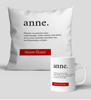 Anneler Günü Hediyesi Anne Kupa Bardak ve Yastık Set
