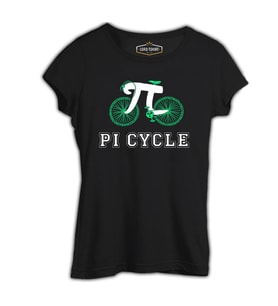 Matematik - Pi 1 Siyah Kadın Tshirt