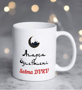 Arapça Öğretmeni Kupa Bardak
