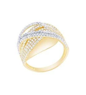 Diamond Line-Gülaylar Altın 14 Ayar Trend Yüzük