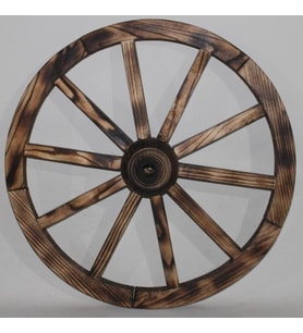 Otantik Çarşı Ahşap At Arabası Tekeri 70 cm.