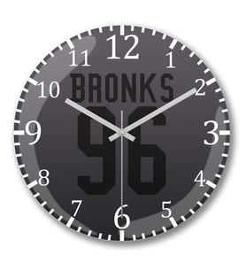Bronks 2 Duvar Saati Bombeli Gercek Cam