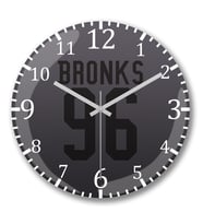 Bronks 2 Duvar Saati Bombeli Gercek Cam