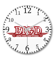 Bigd Logo Duvar Saati Bombeli Gercek Cam