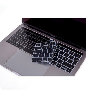 MacBook Pro TouchBar KlavyeKoruyucu 1706 1989 2159 1707 1990 F Türkçe DaktiloTip (Siyah)