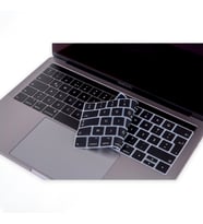 MacBook Pro TouchBar KlavyeKoruyucu 1706 1989 2159 1707 1990 F Türkçe DaktiloTip (Siyah)