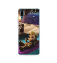 Baby Groot Tasarım Süper Şeffaf Silikon Telefon Kılıfı Huawei P20 