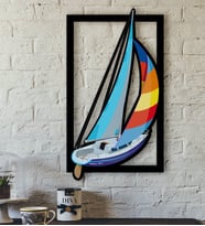BK Gift Kişiye Özel Tekne Tasarımlı 3D Ahşap Tablo-2