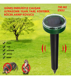 GÜNEŞ ENERJİLİ YILAN AKREP KÖSTEBEK BÖCEK KOVUCU-PİL GEREKMEZ