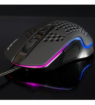 Rush Trepan RM404 Oyuncu Işıklı Mouse (Siyah)