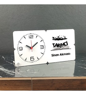 Tarihçi Ahşap Masa Saati