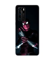 Örümcek Adam Tasarım Süper Şeffaf Silikon Telefon Kılıfı Huawei P40 Pro