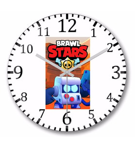 Brawl Stars 0 Duvar Saati Bombeli Gercek Cam