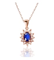 Rose Safir Pırlanta Kolye