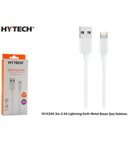Hytech Hy-x345 Lightning 3 metre 2,4 Amper Hızlı Şarj ve Data kablosu
