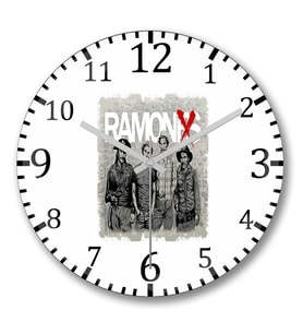 Ramones Duvar Saati Bombeli Gercek Cam