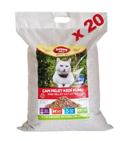 Bonny Nice Organik Çam Pelet Kedi Kumu 10 kg 17 l x 20 Paket