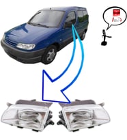 CITROEN BERLİNGO SAĞ+SOL ÖN FAR 1996 - 2002